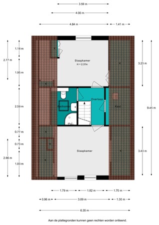 Plattegrond - Mosselkreekstraat 16, 4675 BP Sint Philipsland - Mosselkreekstraat 16 - 1e verdieping - 2D.jpg